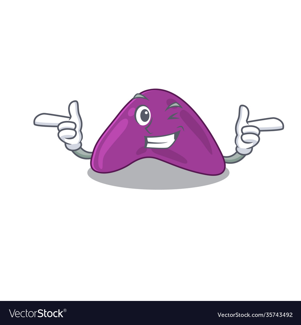 Cartoon design adrenal showing funny face Vector Image Cartoon design adrenal showing funny face Vector Image