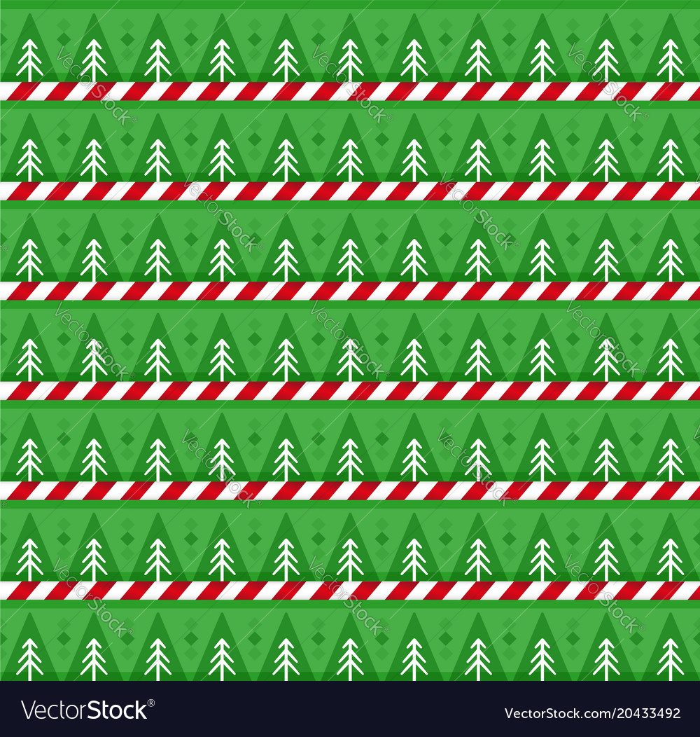 Cute festive background with christmas trees