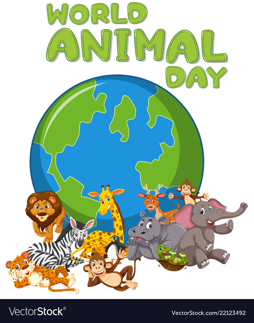 Wild animal days logo Royalty Free Vector Image Wild animal days logo Royalty Free Vector Image
