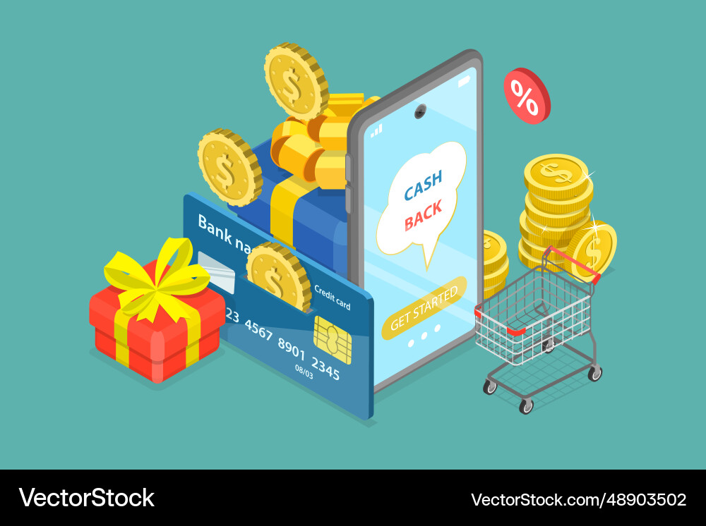 3d isometric flat conceptual Royalty Free Vector Image