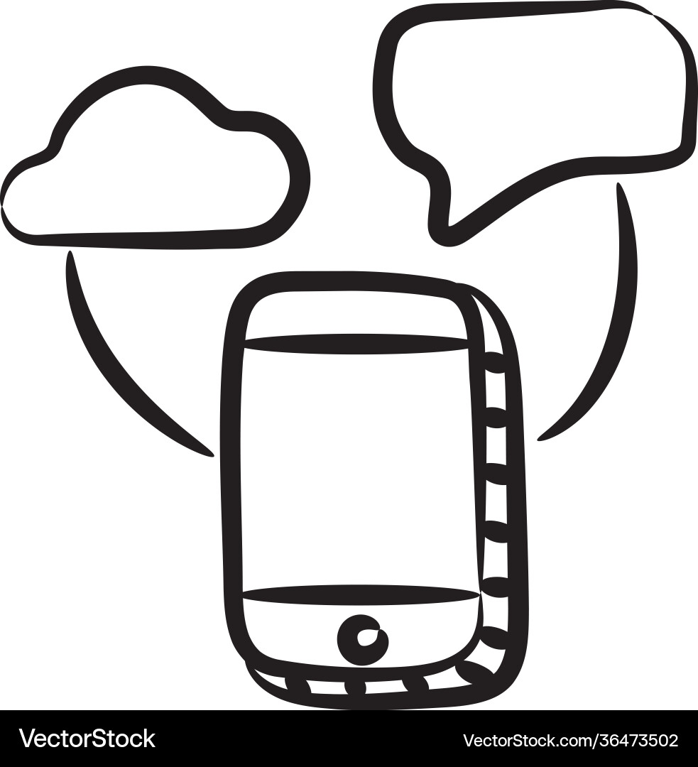 Cloud mobile Royalty Free Vector Image - VectorStock