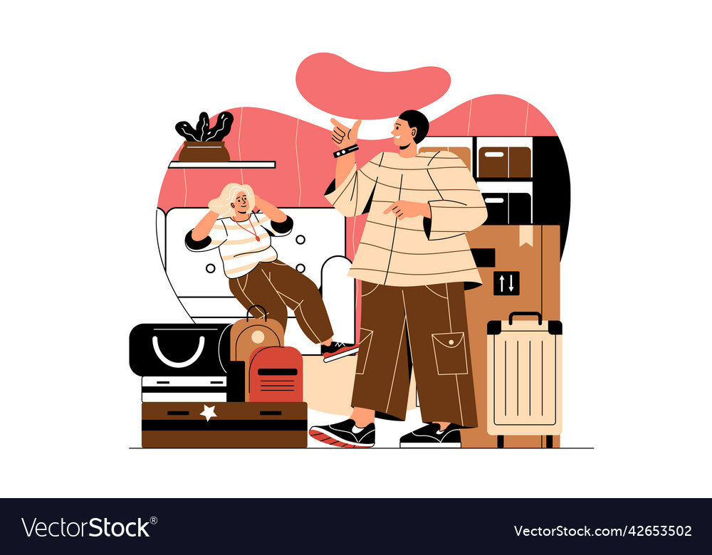 Moving Into New House Concept Royalty Free Vector Image moving-into-new-house-concept-royalty-free-vector-image