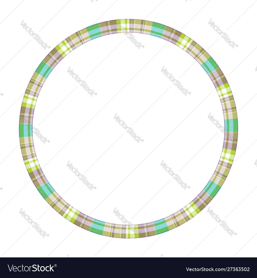 Round frame vintage pattern design template