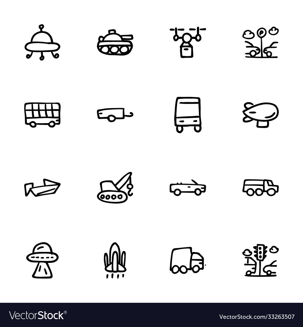 Hand drawn icons