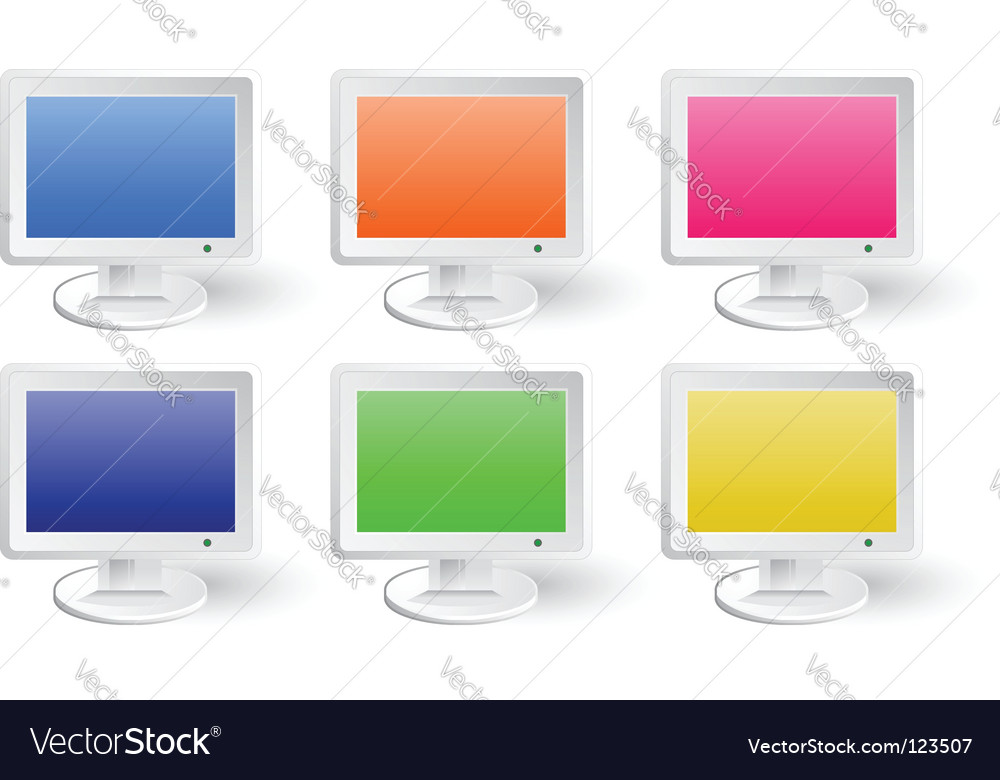 Lcd screen Royalty Free Vector Image - VectorStock