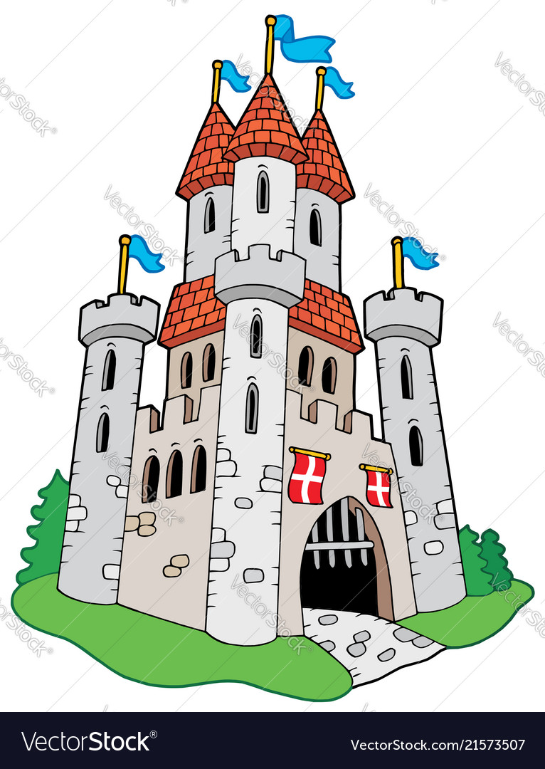 Medieval castle Royalty Free Vector Image - VectorStock