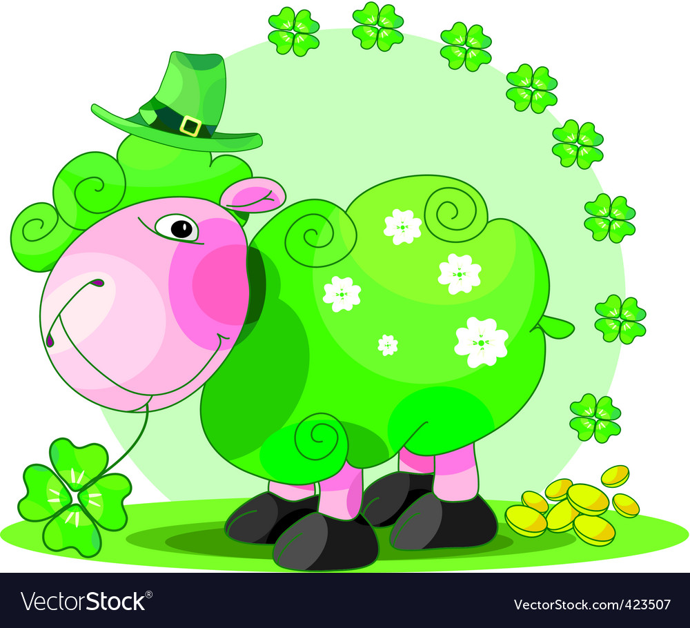 st patricks day sheep in school