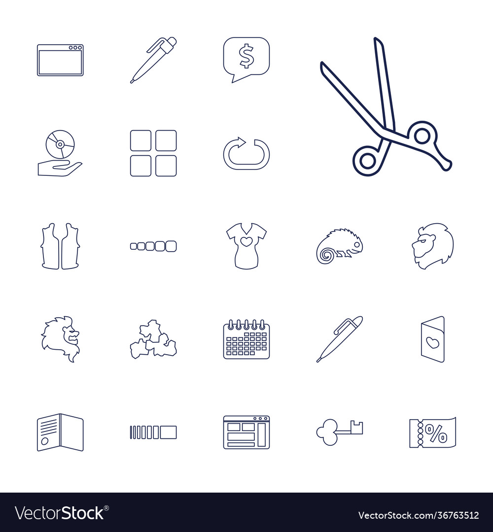 22 template icons Royalty Free Vector Image - VectorStock