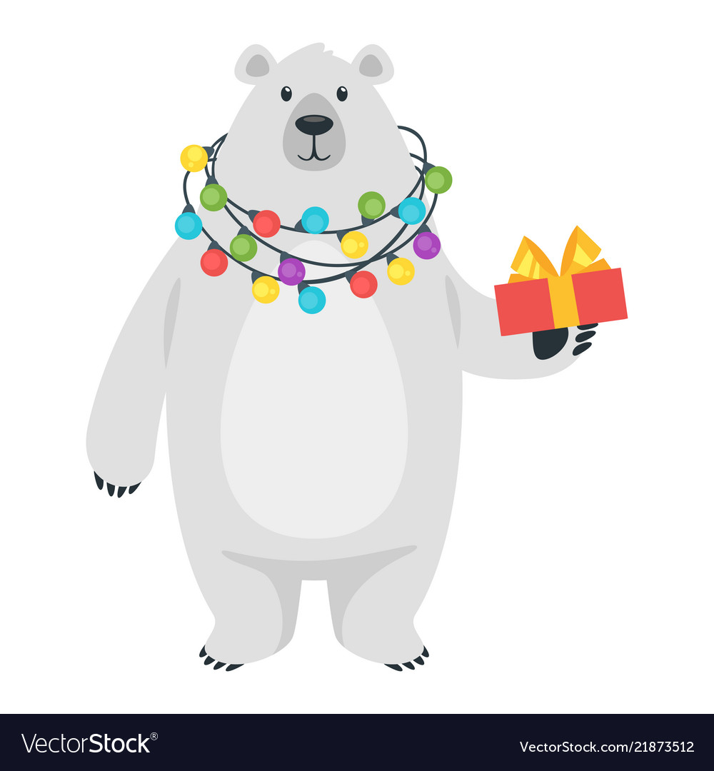 Cartoon white polar bear Royalty Free Vector Image Cartoon white polar bear Royalty Free Vector Image