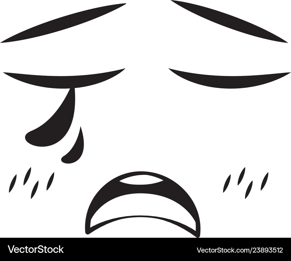 Face expression cartoon Royalty Free Vector Image