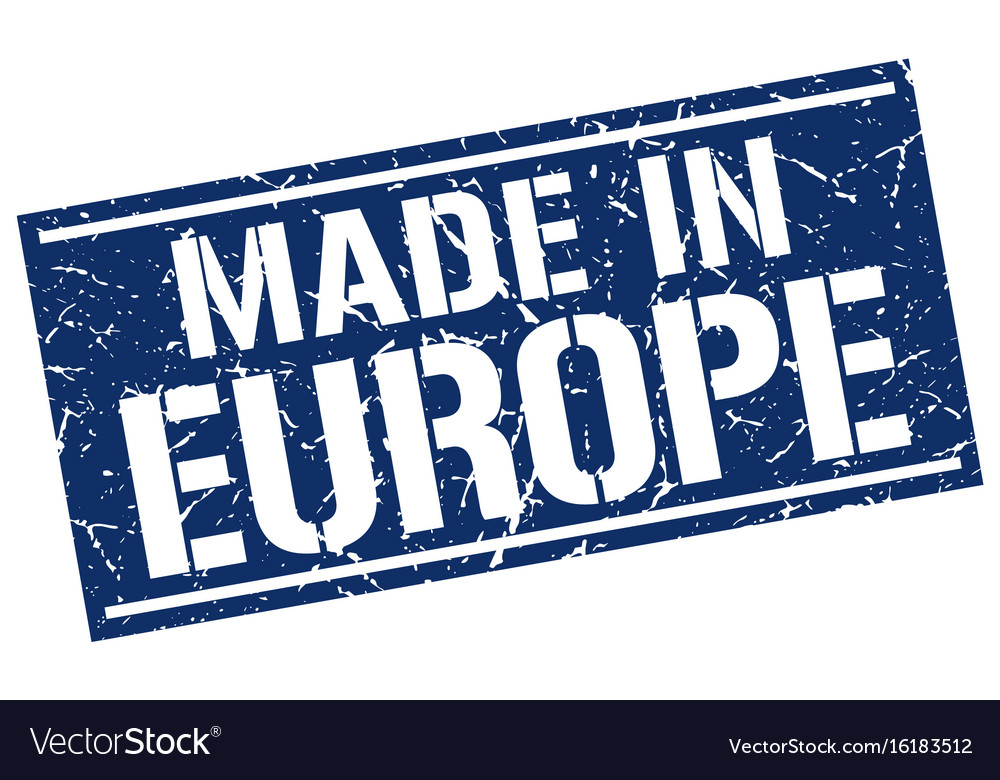 Made in europe stamp