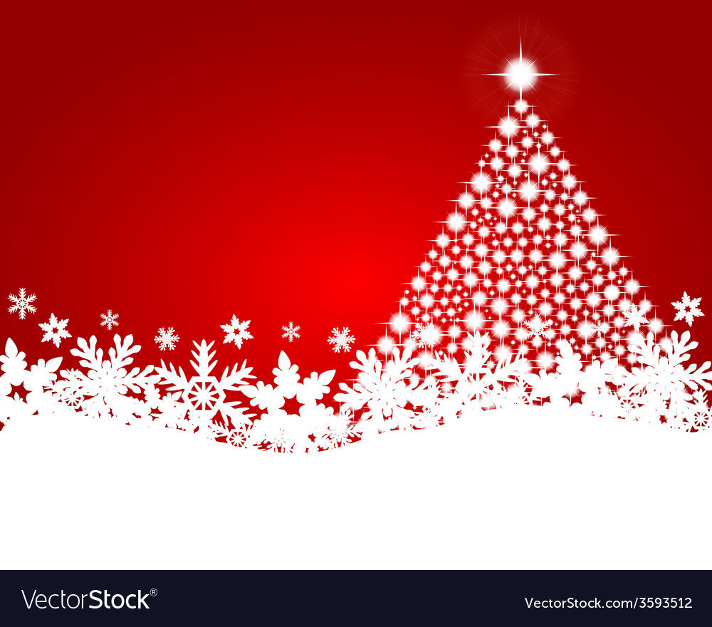 Red christmas background Royalty Free Vector Image