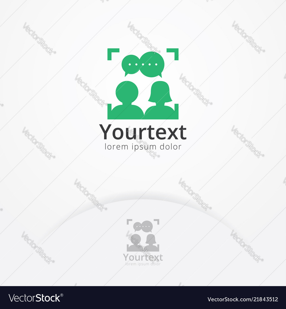 Social portrait logo