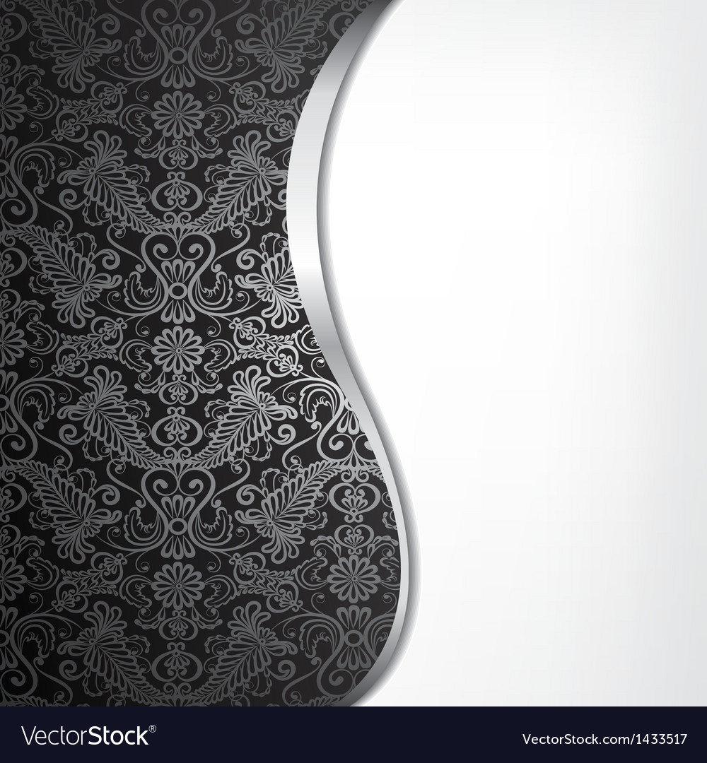 Background with silver border Royalty Free Vector Image