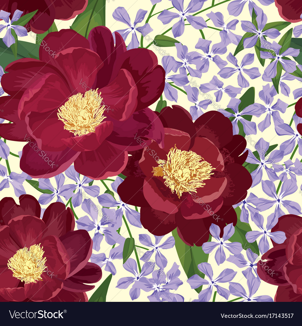 Floral seamless pattern flower background