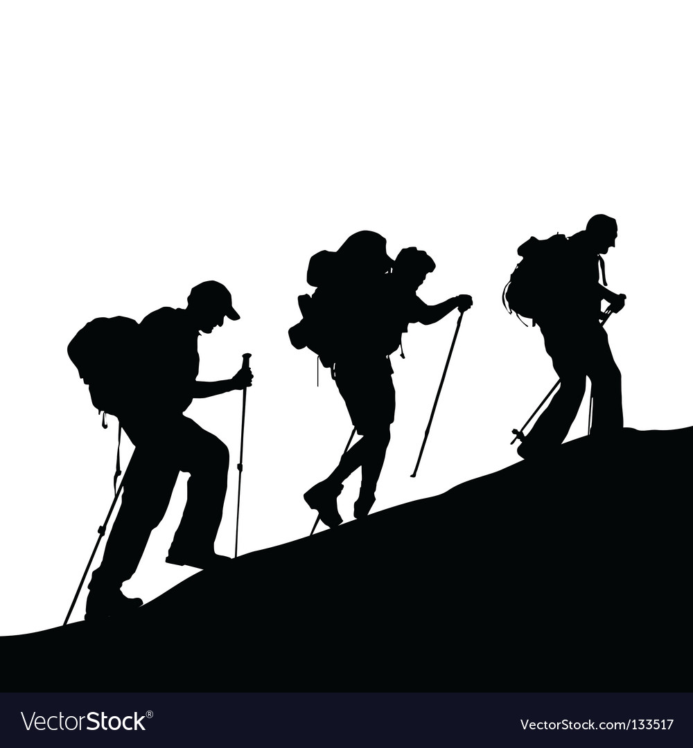 climbing silhouette vector