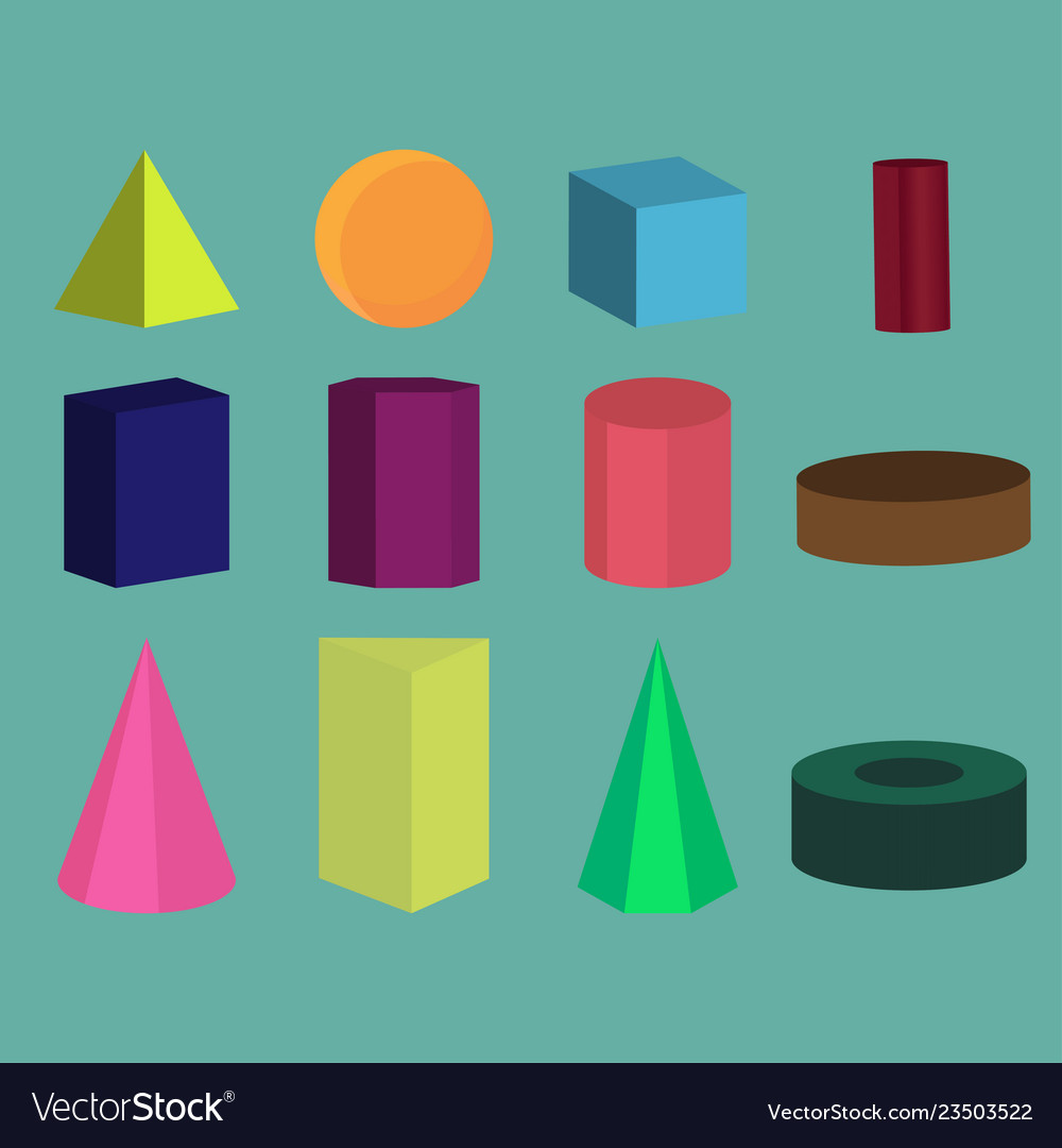 Colour geometric shapes