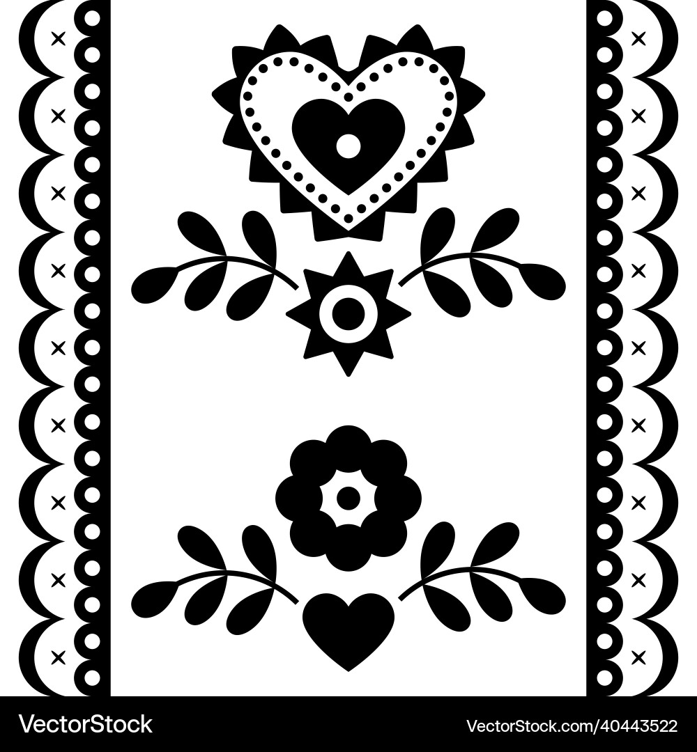 Ethnic polish long seamless pattern Royalty Free Vector