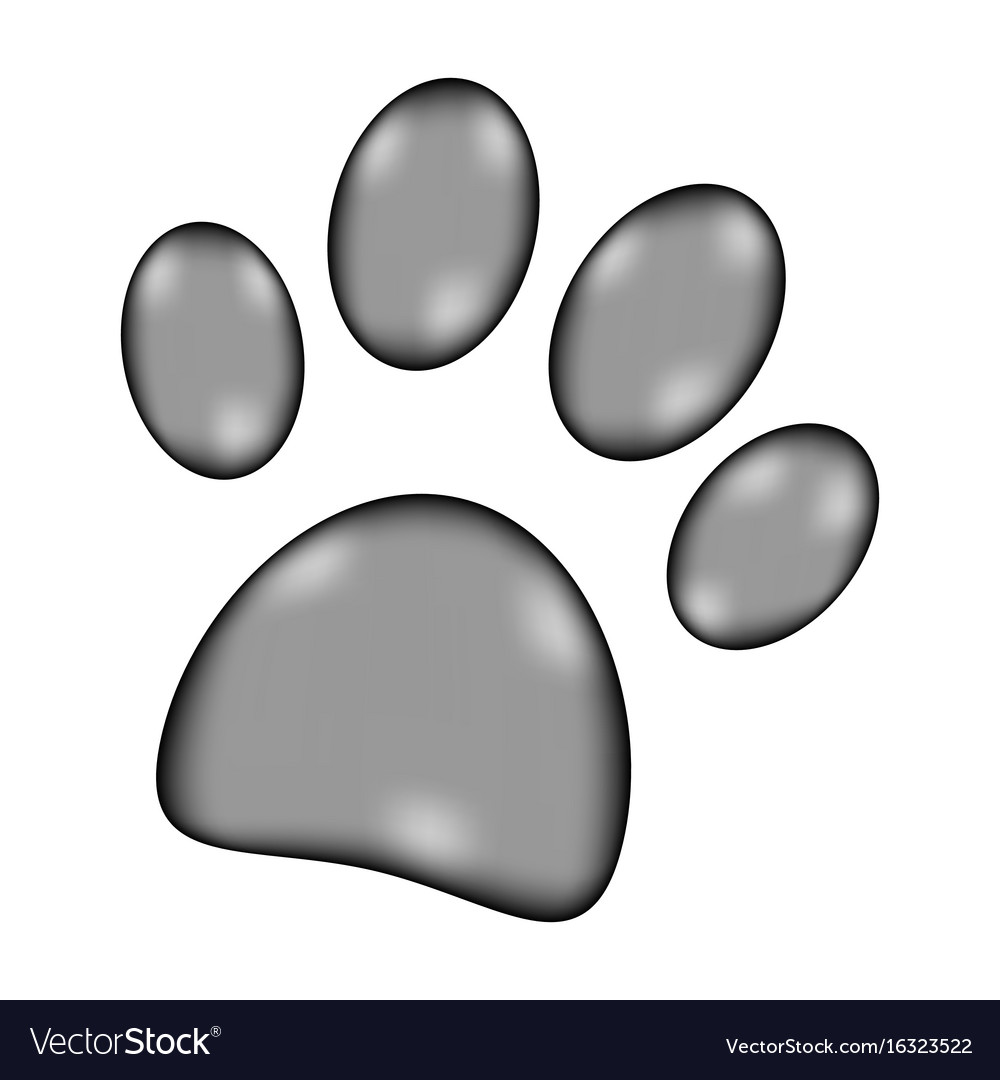 Paw sign icon Royalty Free Vector Image - VectorStock