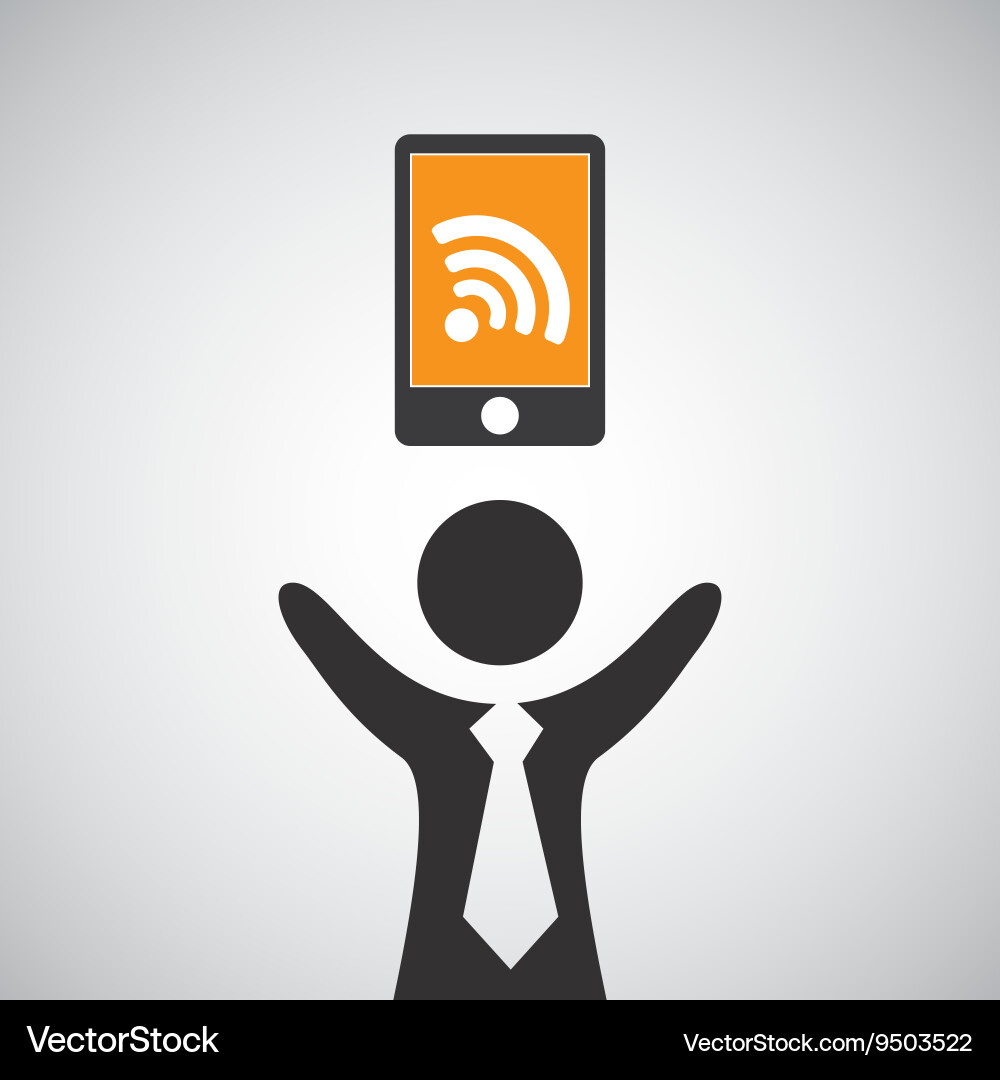 Connection Wireless Vector Wifi connection design Royalty Free Vector Image