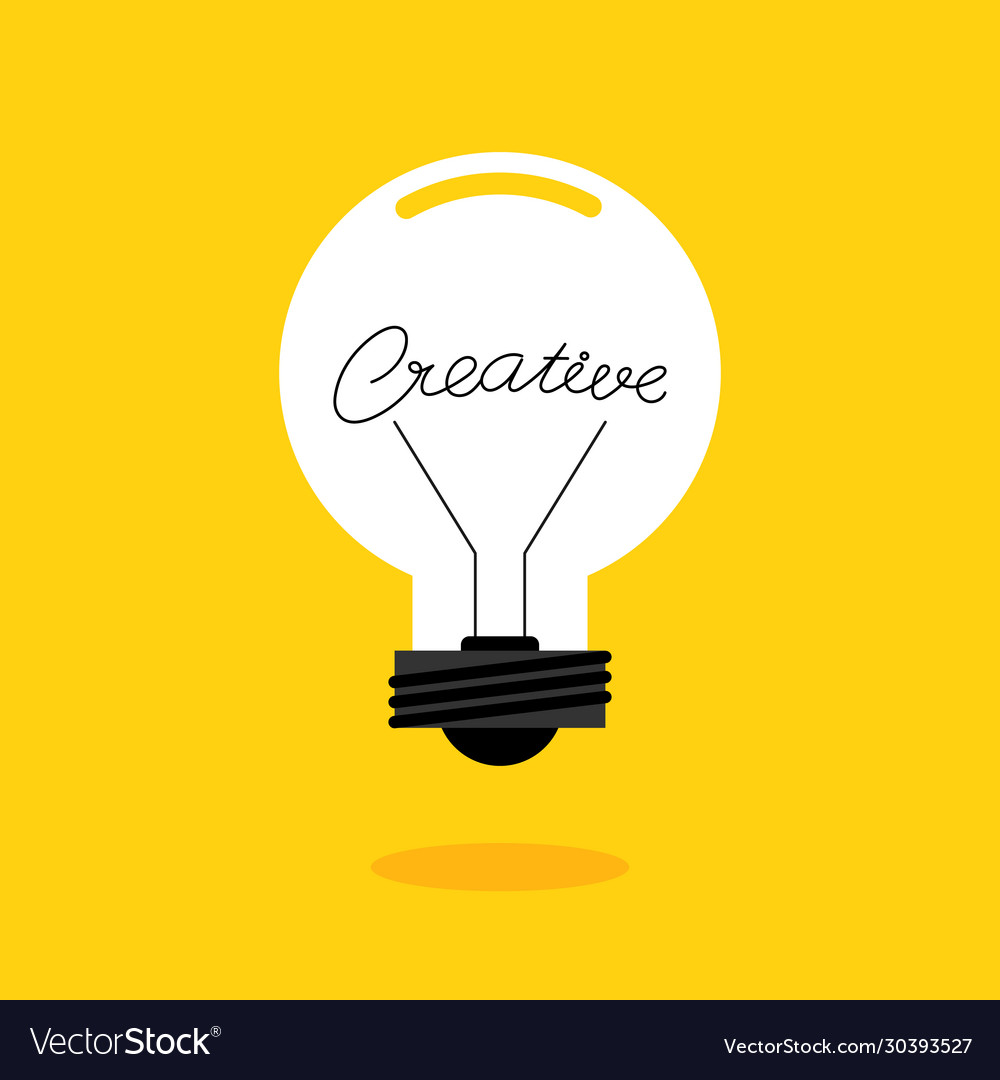 Creative thinking idea concept decorative Vector Image