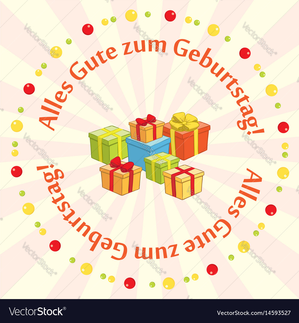 Greeting card - alles gute zum geburtstag