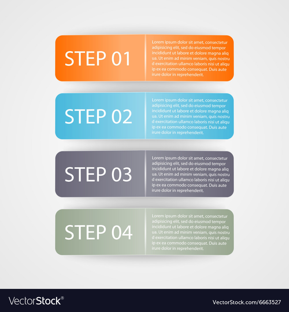 Modern colorful infographic design elements Vector Image