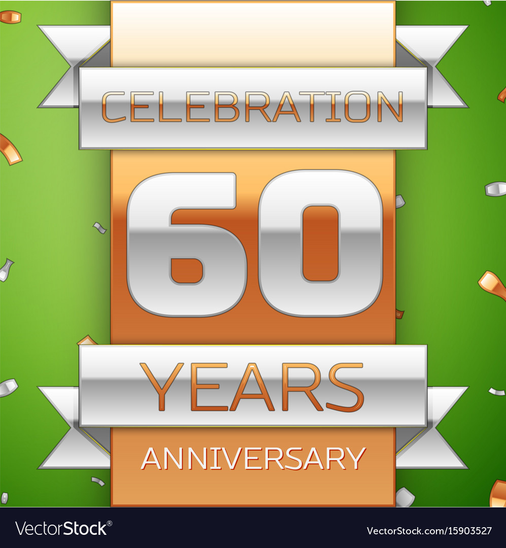 Sixty years anniversary celebration design