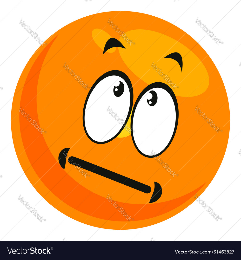 Premium Vector  Wondering emoji expression cartoon vector design