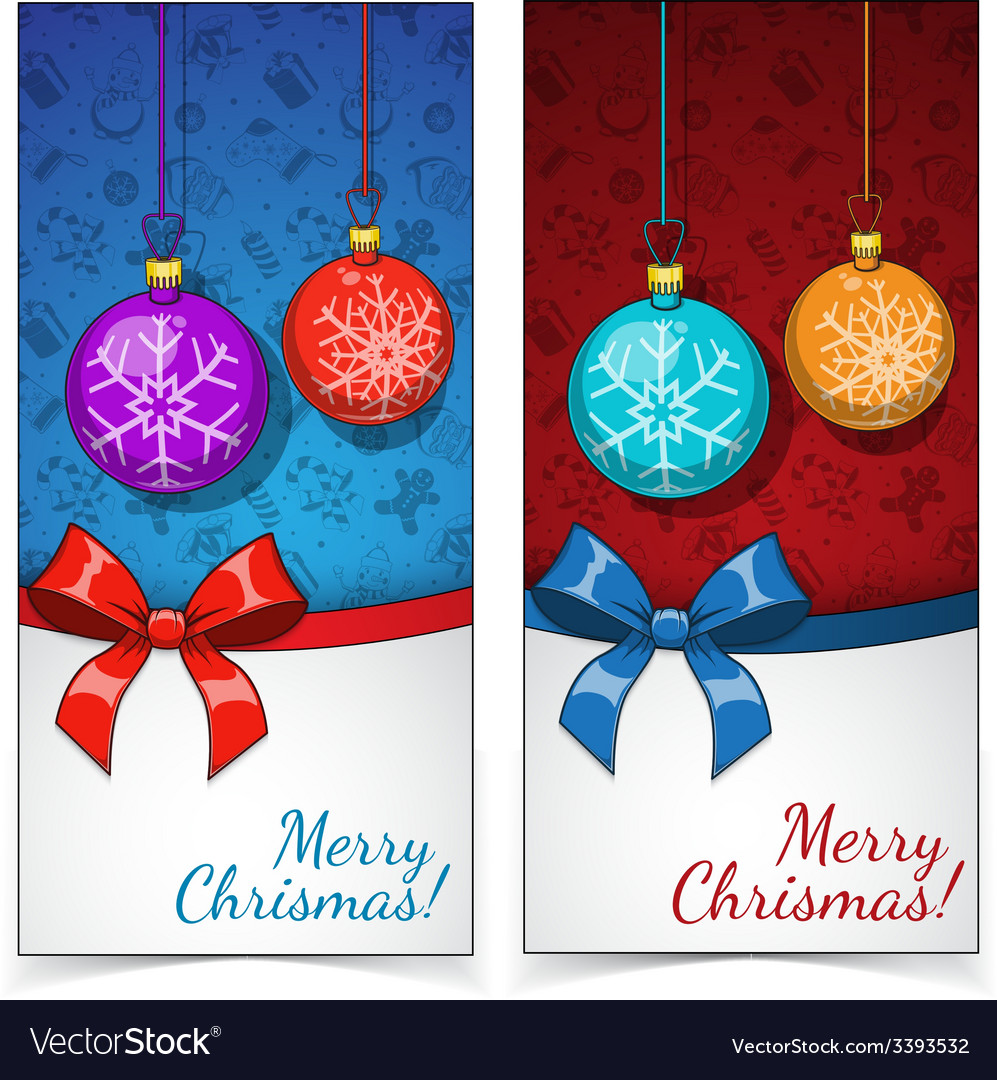 Christmas banners presents and decorations Vector Image