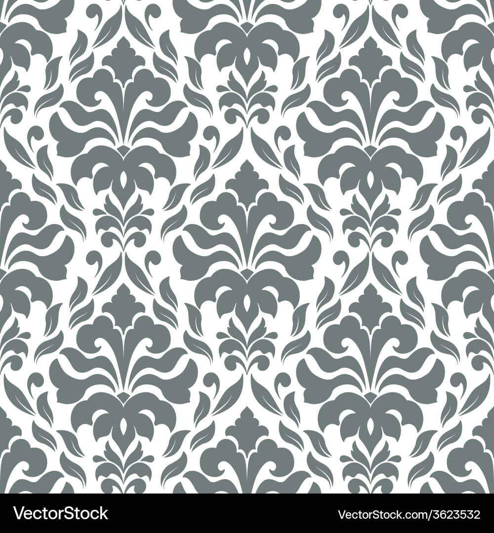 Damask seamless pattern background elegant luxury Vector Image