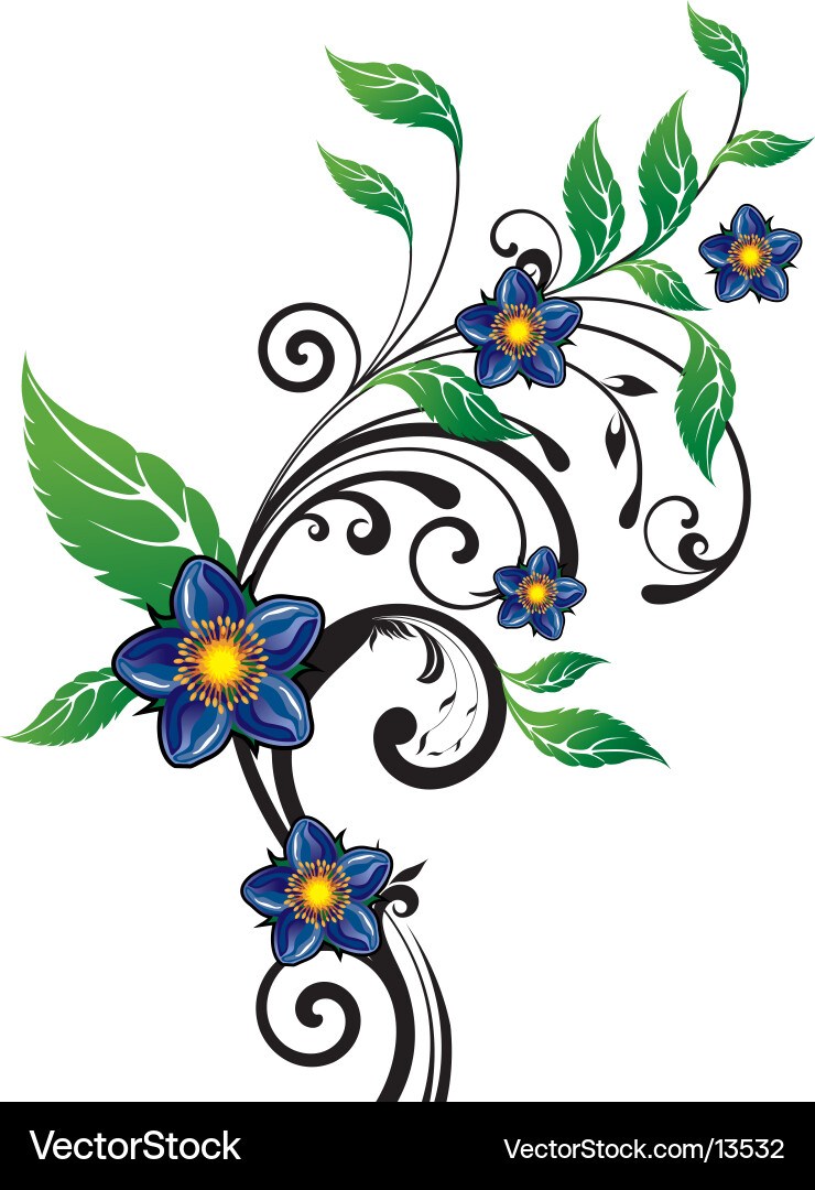 Flowers background Royalty Free Vector Image - VectorStock