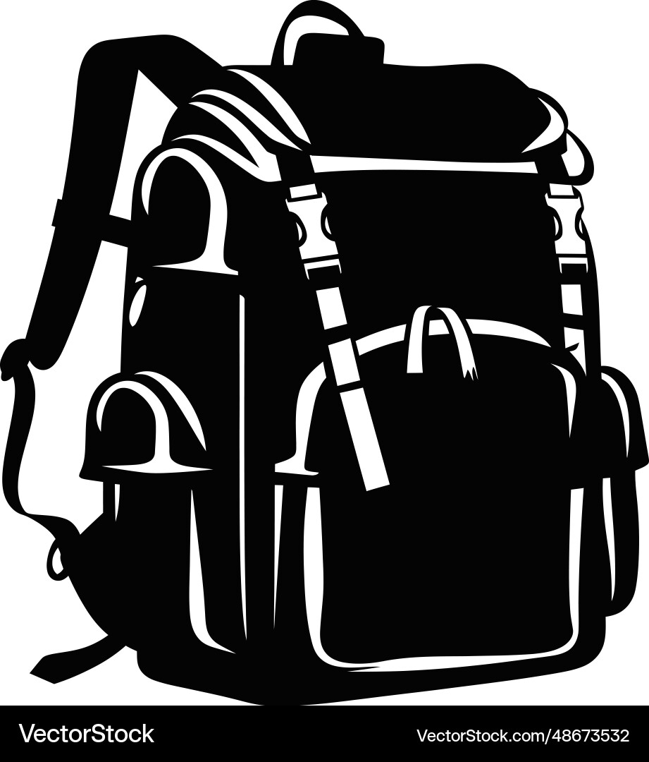 Hikers backpack design Royalty Free Vector Image