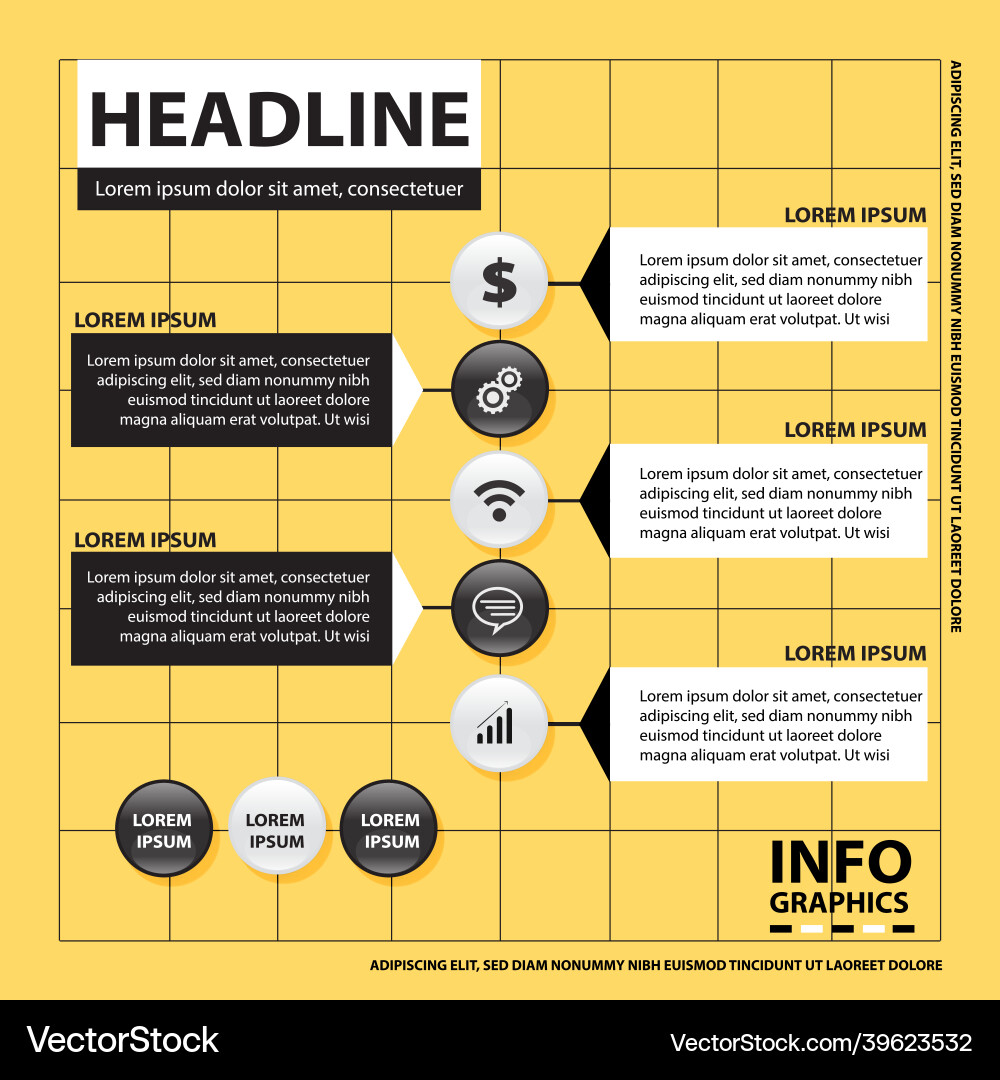 Infographics template design Royalty Free Vector Image