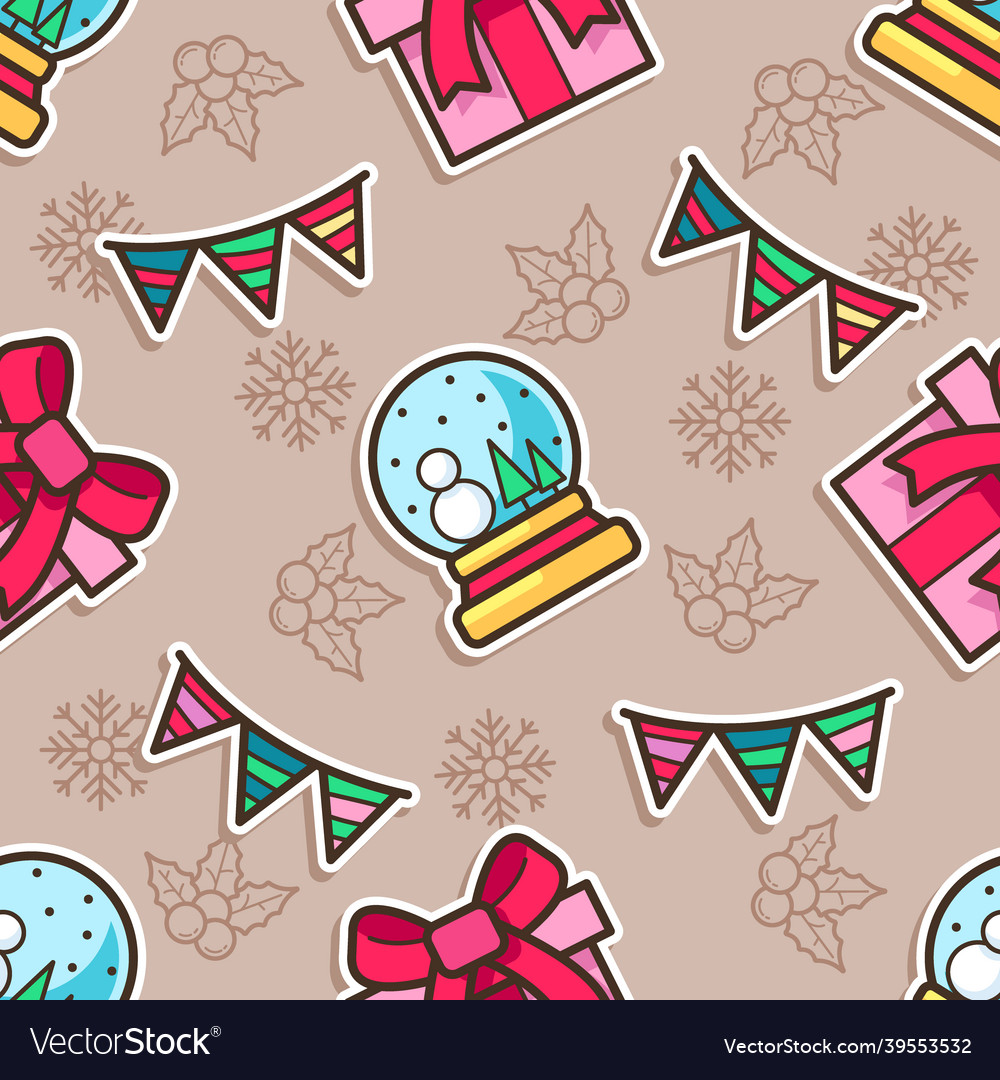 Seamless pattern christmas party