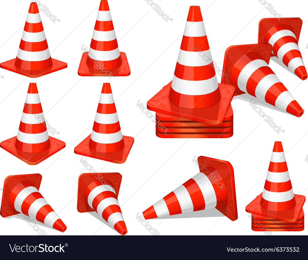 Traffic cones icon