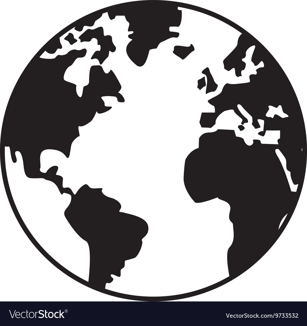 world map icon vector