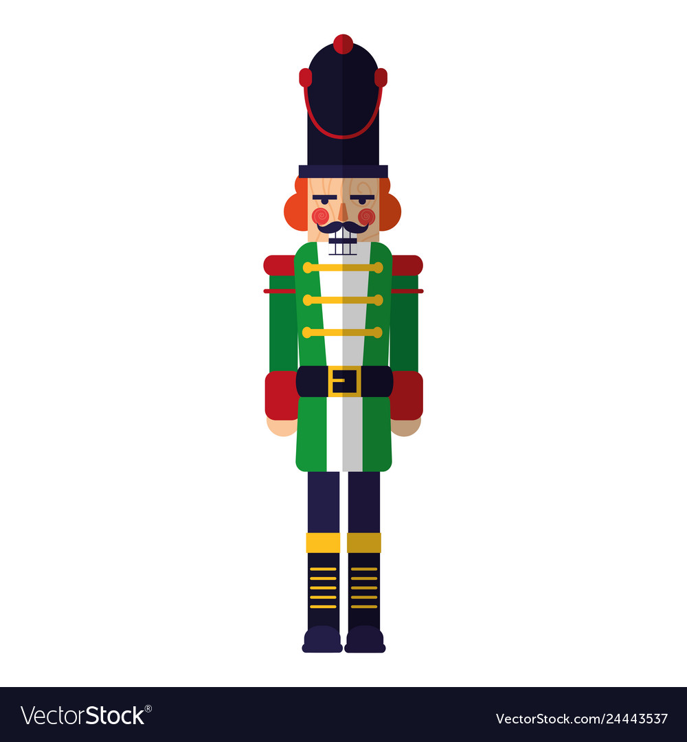 Nutcracker christmas toy character decoration Vector Image