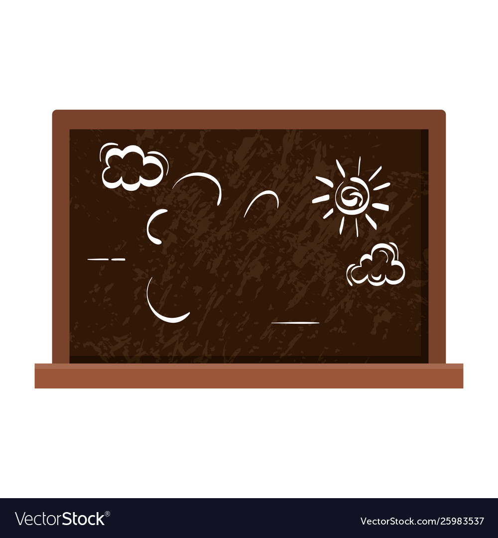 School chalkboard education supply icon