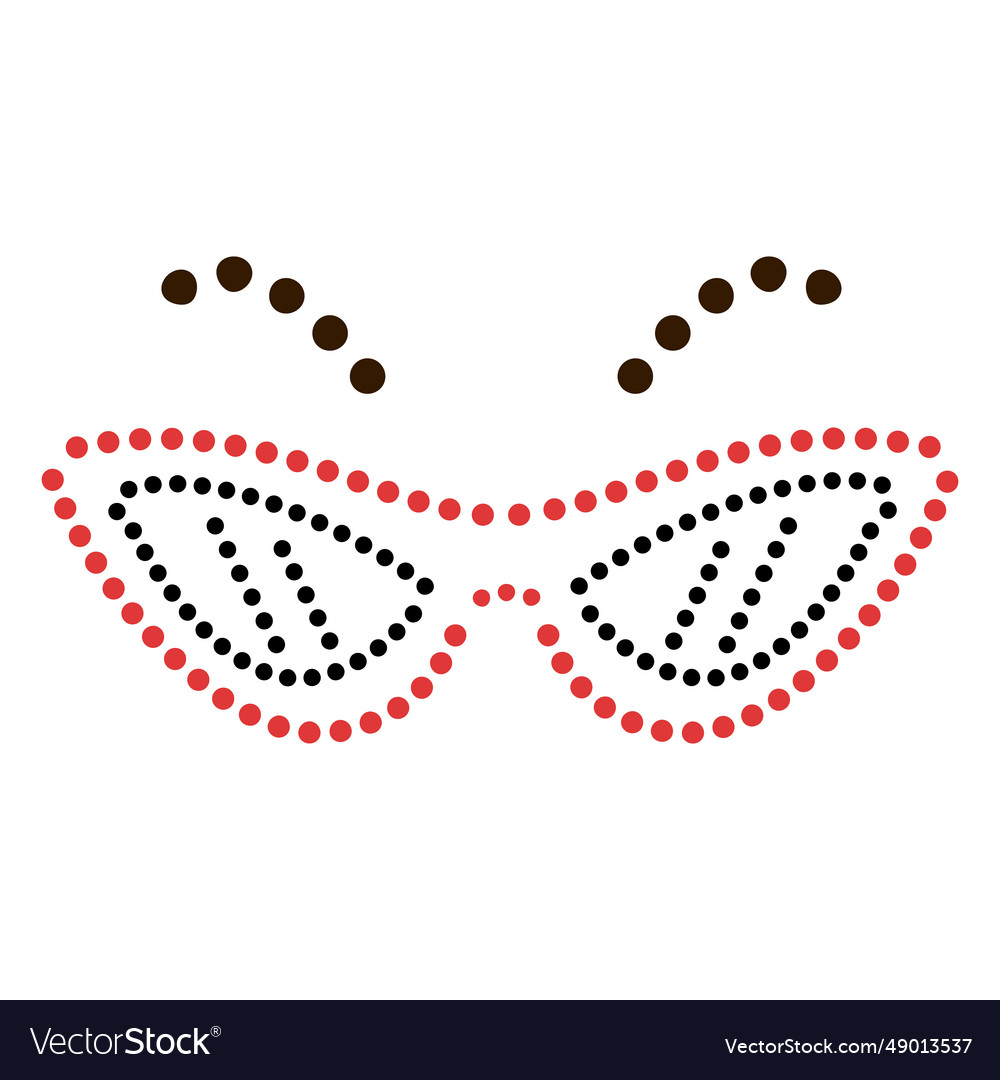 Sunglasses dots flat