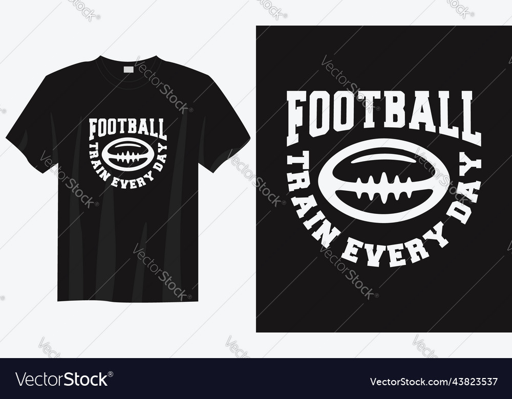 Vintage american football t shirt design Vector Image Vintage american football t shirt design Vector Image