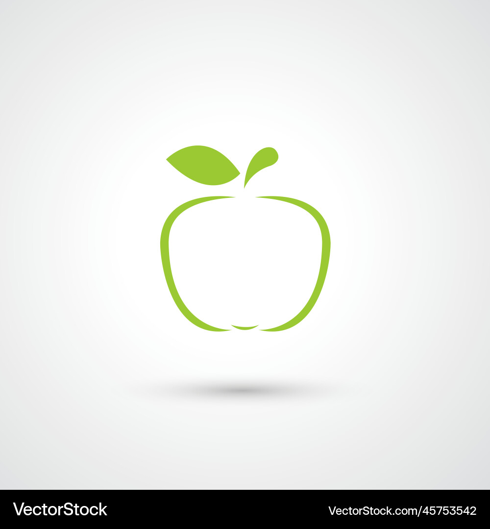 Apple icon Royalty Free Vector Image - VectorStock