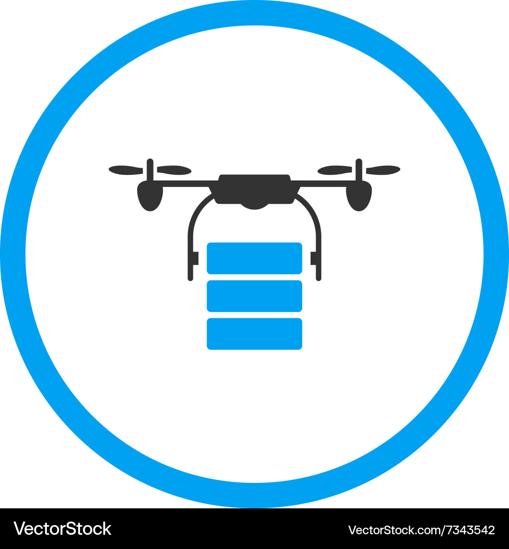 Cargo drone icon Royalty Free Vector Image - VectorStock