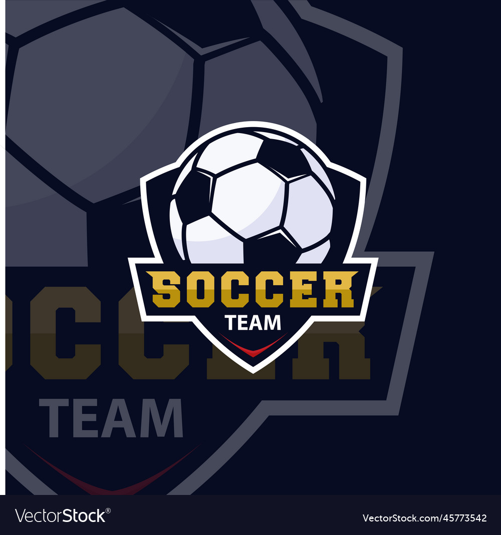 Football club bagde soccer championship football Vector Image