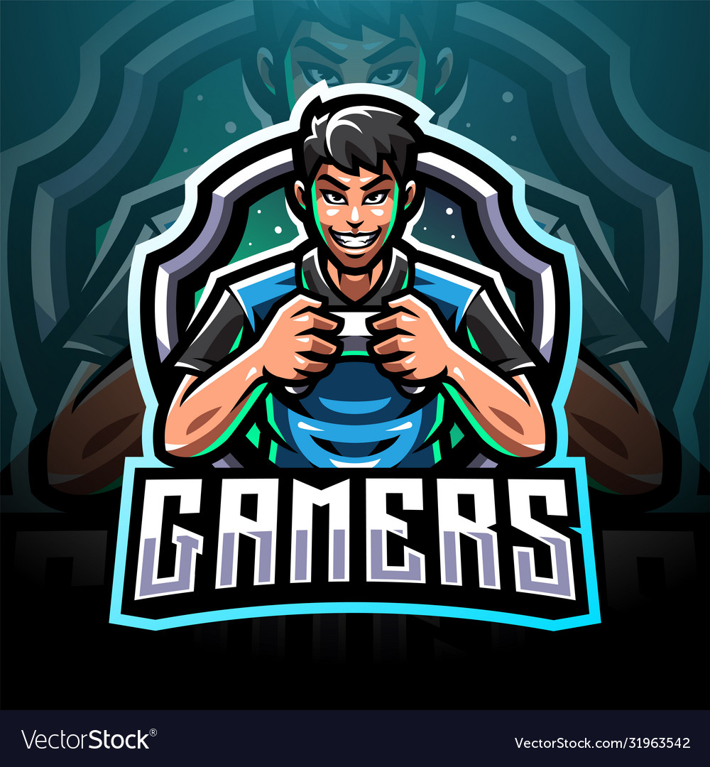 Gamer gaming logo Royalty Free Vector Image - VectorStock