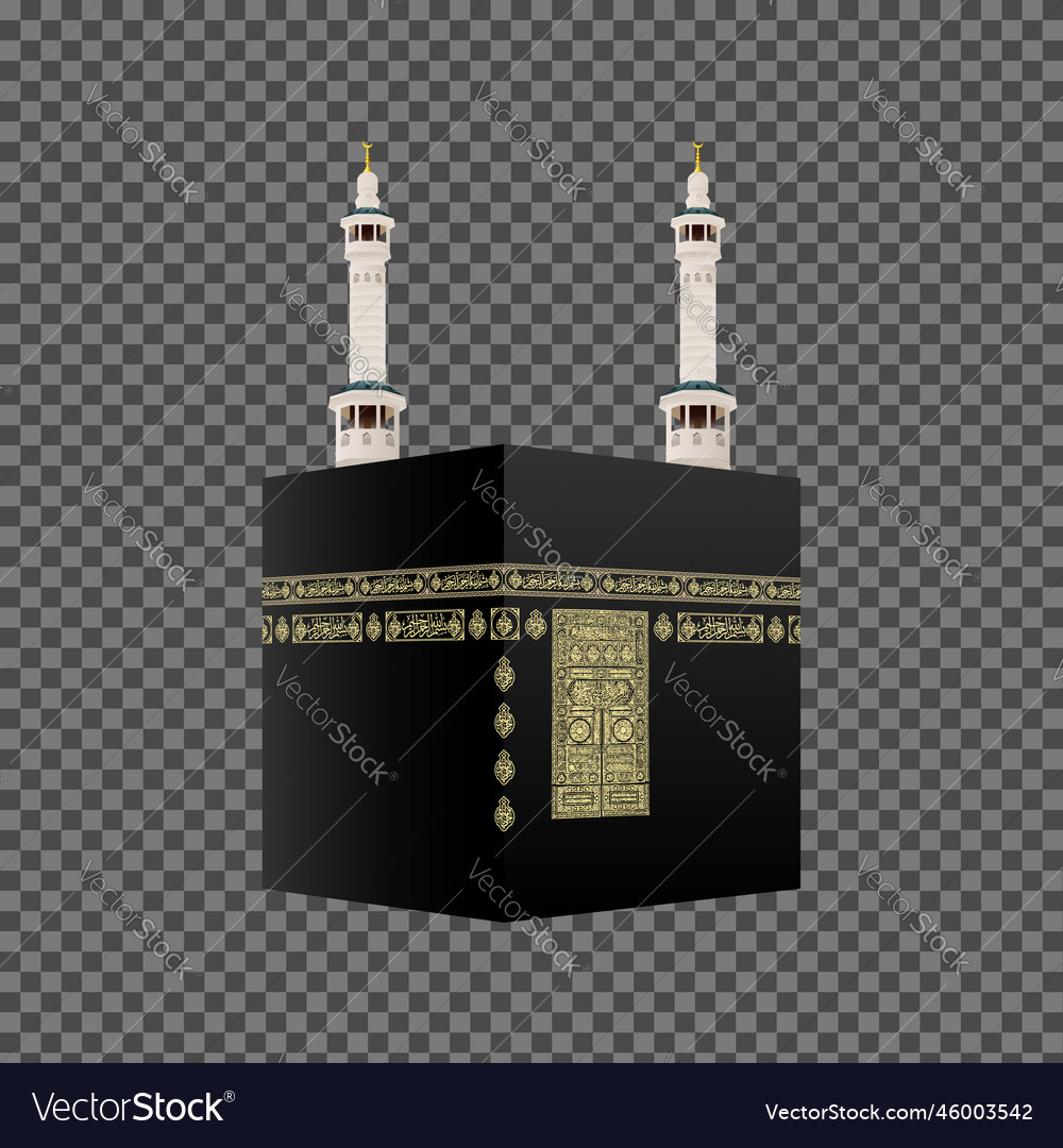 Khana Kaba Transparant Background Royalty Free Vector Image   Khana Kaba Transparant Background Vector 46003542 