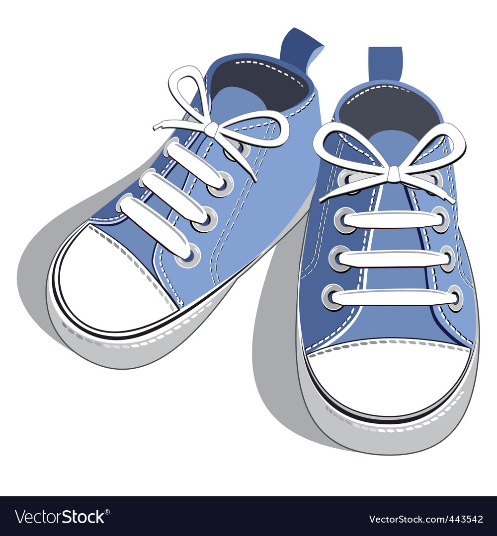 Download Kids shoes Royalty Free Vector Image - VectorStock