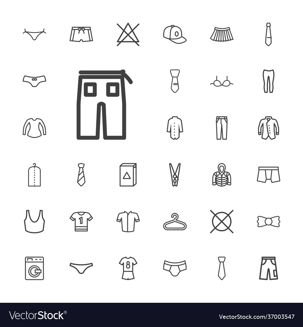 Clothes icons Royalty Free Vector Image - VectorStock