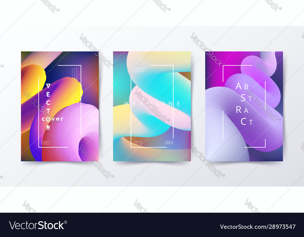 Fluid poster template modern design