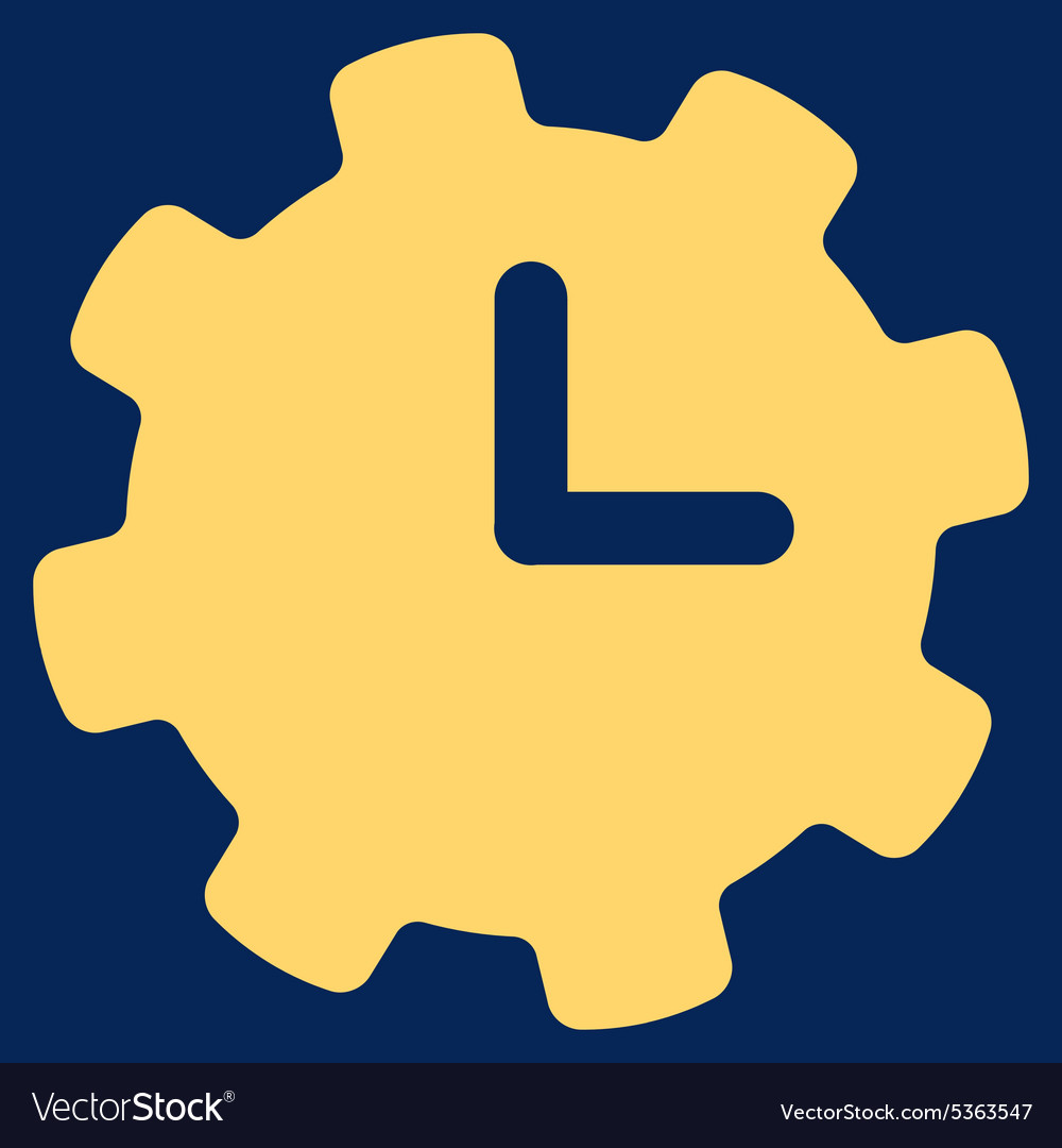 Time settings icon from business bicolor set Vector Image